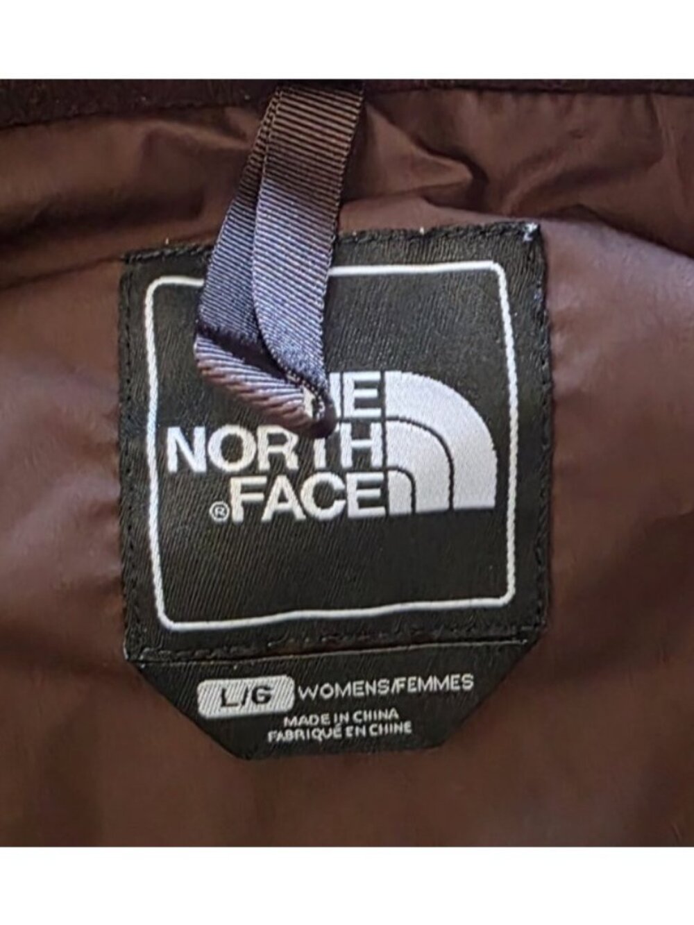 The North Face Vest Womens L Large Brown 550 Down Puffer Quilted Zip Insulated - Picture 4 of 8